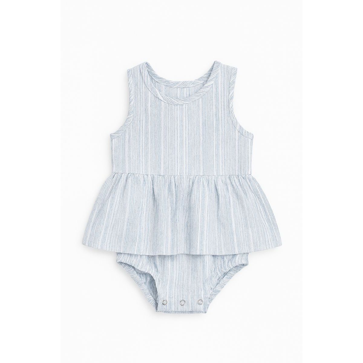 NELLIE ONESIE DRESS || BLUE STRIPE
