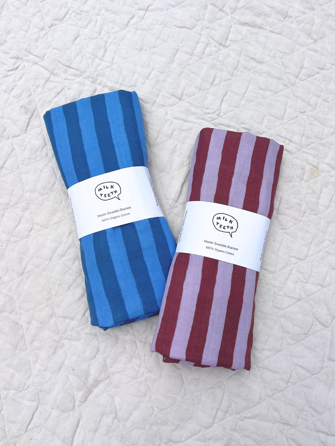 Organic Muslin Swaddle - Purple