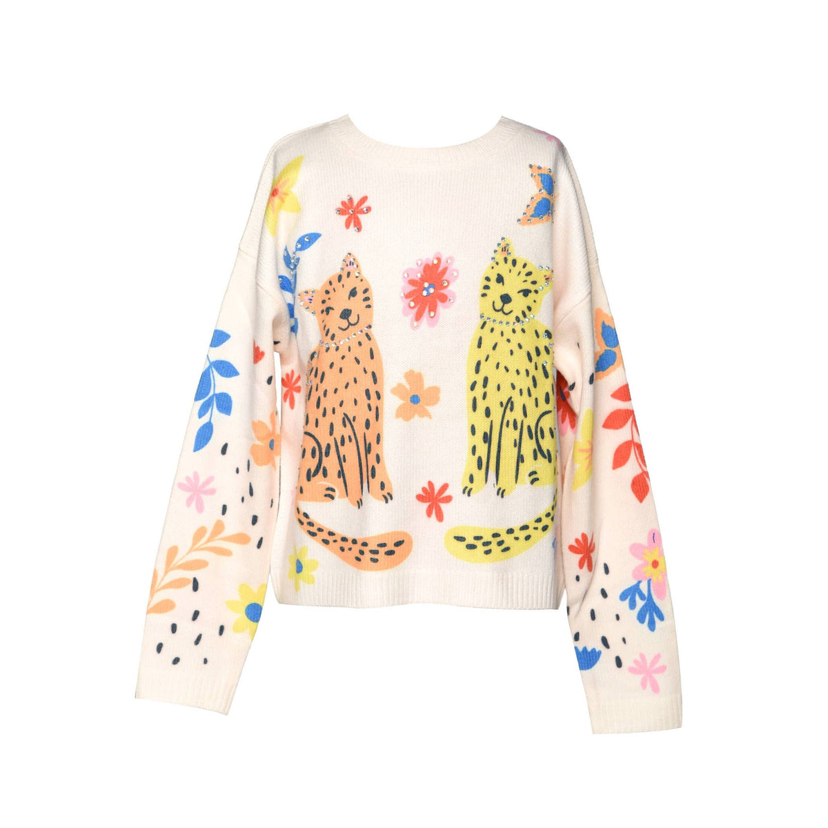 TWIN CAT KNIT PULLOVER