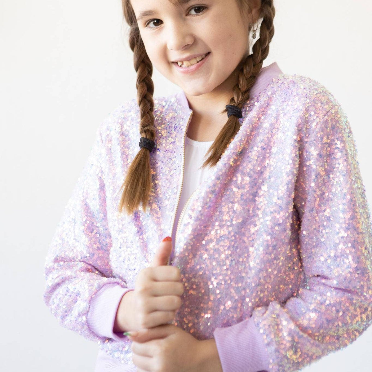 LAVENDER SEQUIN JACKET