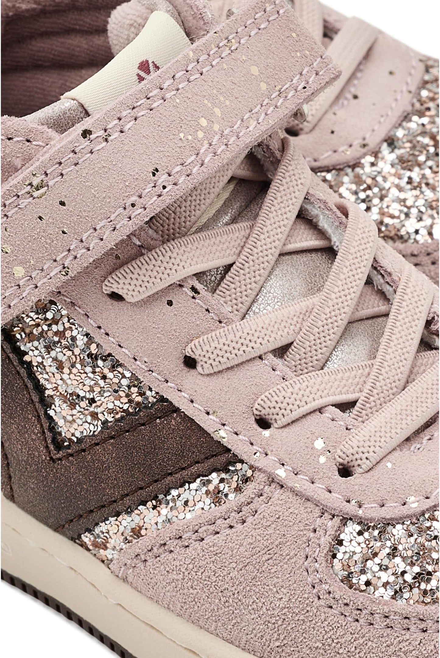 TIEMPO METALLIC & GLITTER STRAP SNEAKERS