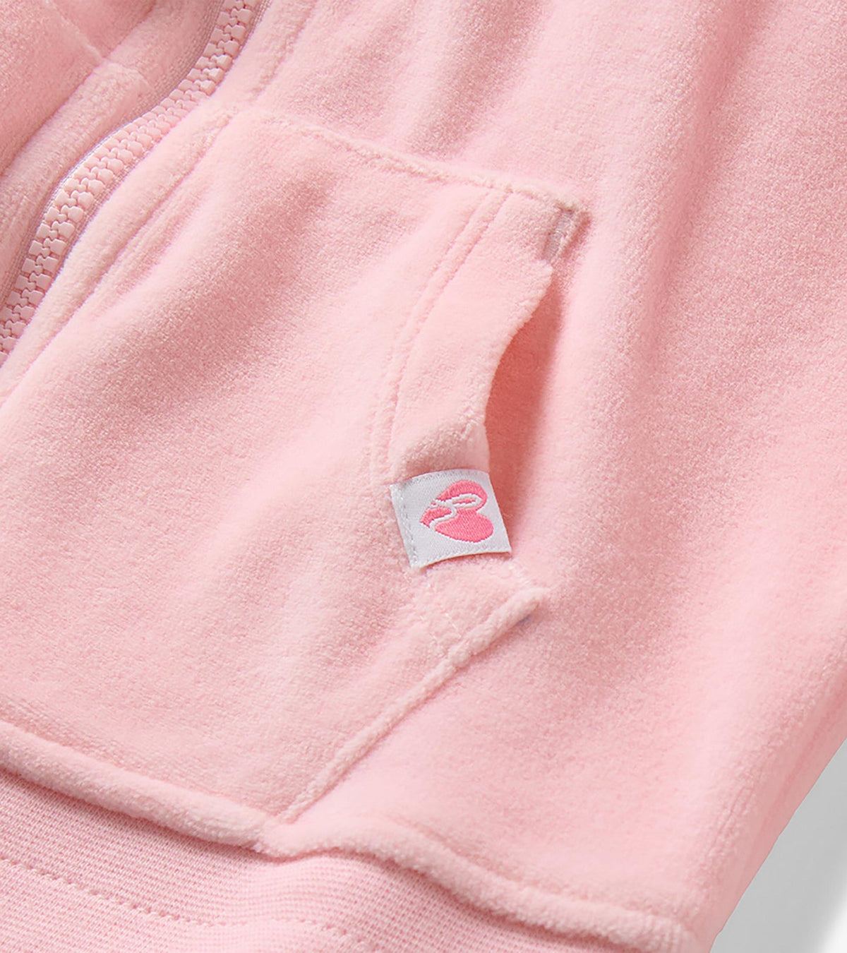 VELOUR FULL ZIP HOODIE || ORCHID PINK