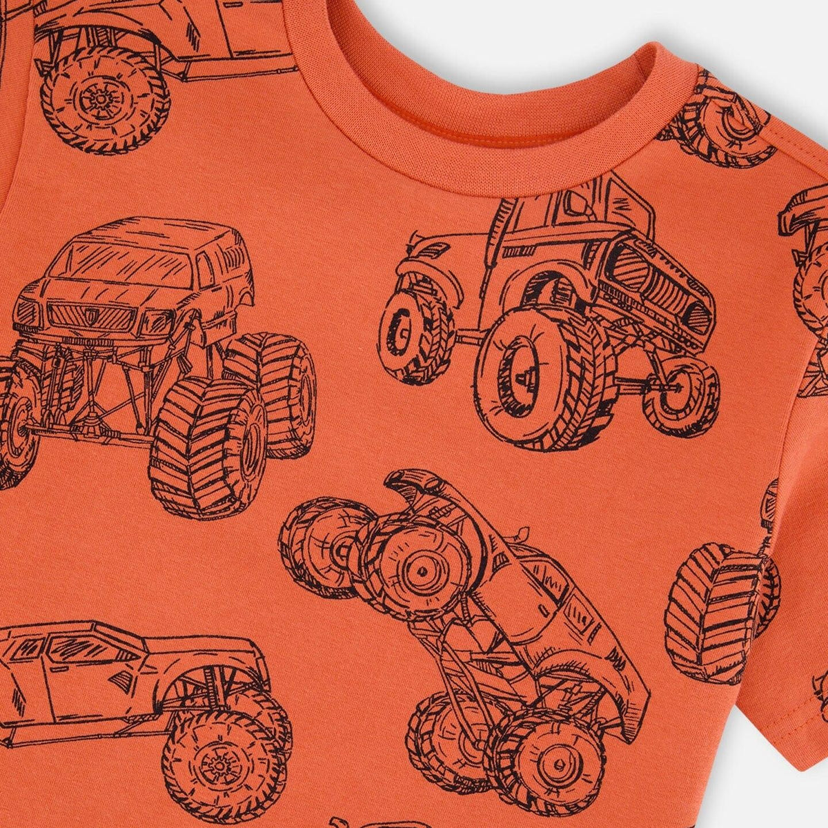 ORGANIC COTTON MONSTER TRUCK T-SHIRT