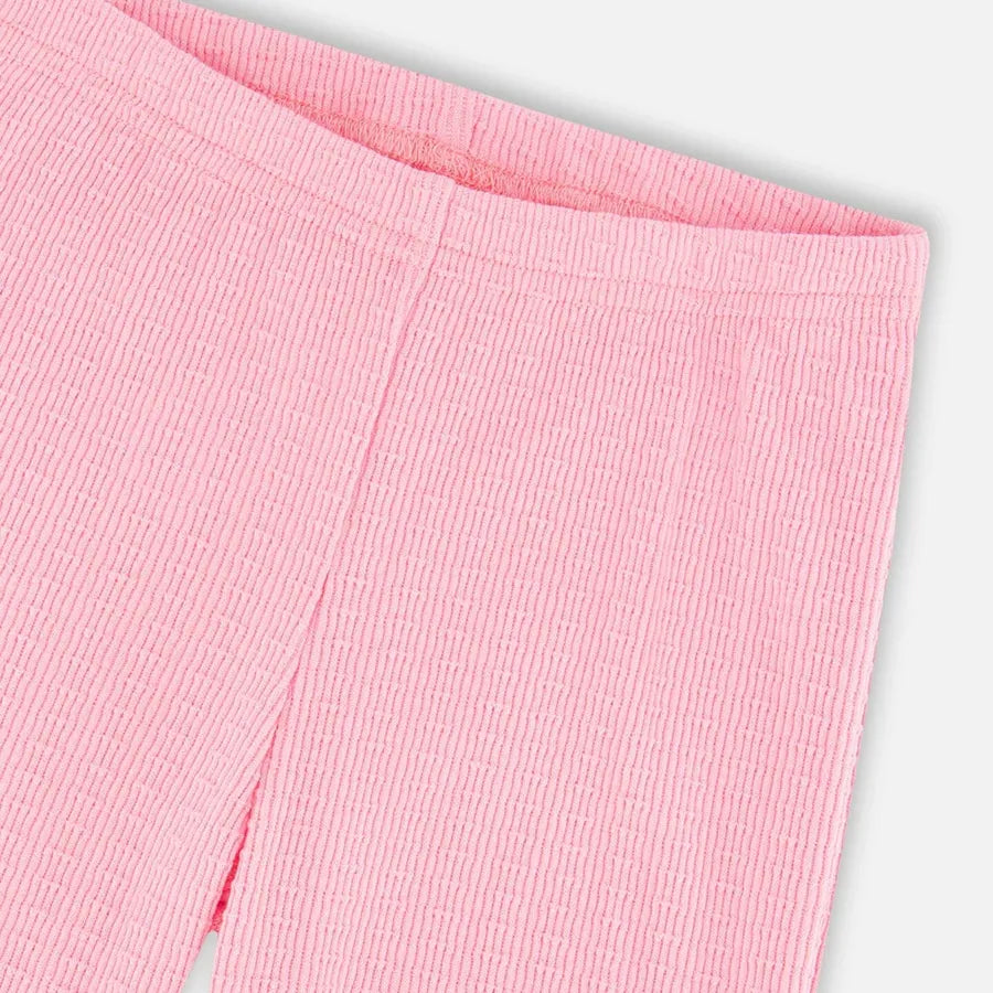 CRINKLE JERSEY LEGGING || PINK