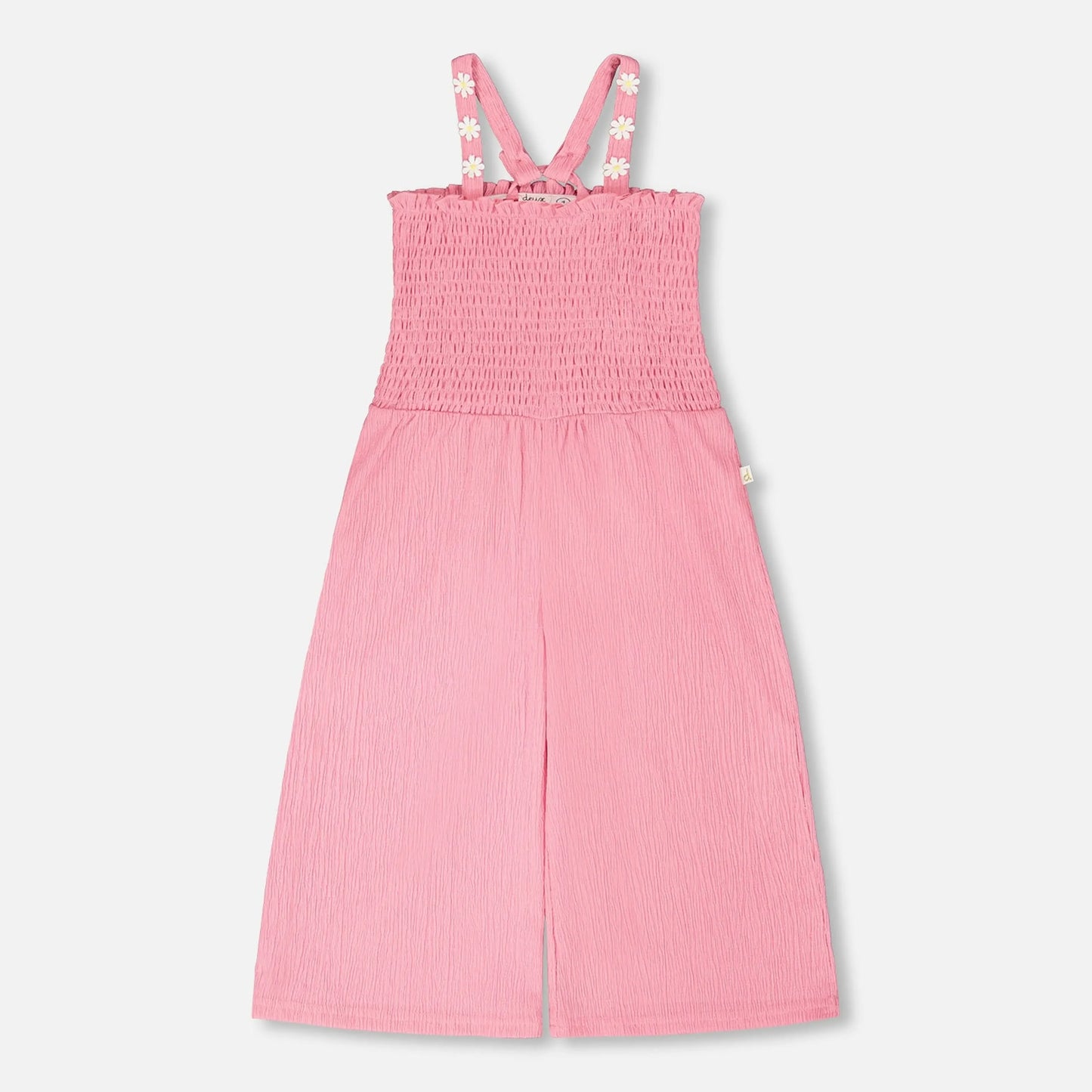 CRINKLE JERSEY JUMPSUIT W/ SMOCKING
