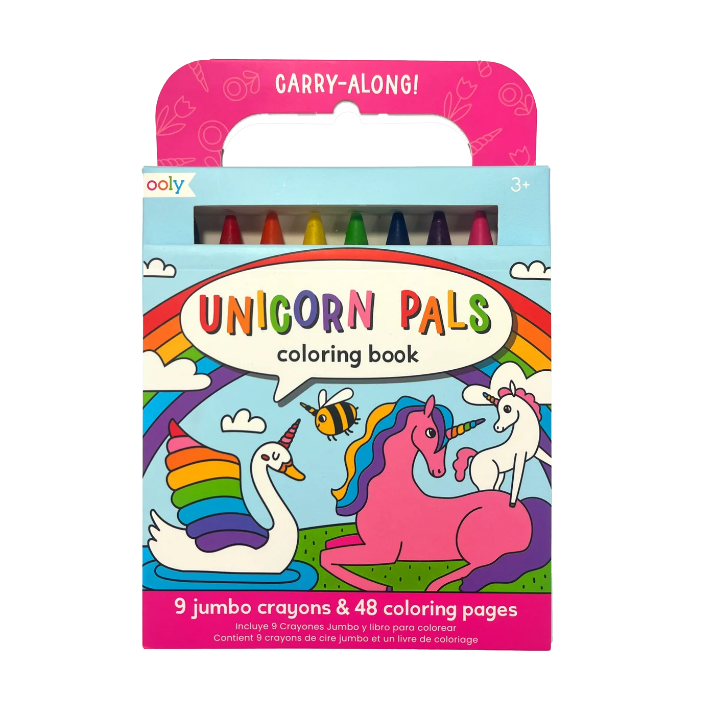CARRY-ALONG COLORING BOOK SET || UNICORN PALS