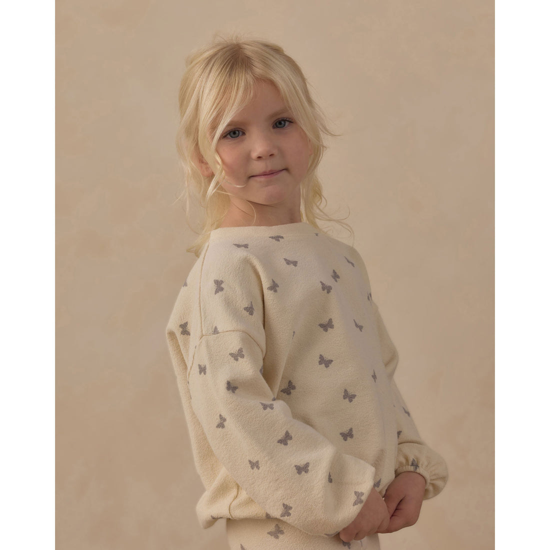 SPONGEY KNIT SET BUTTERFLY DITSY