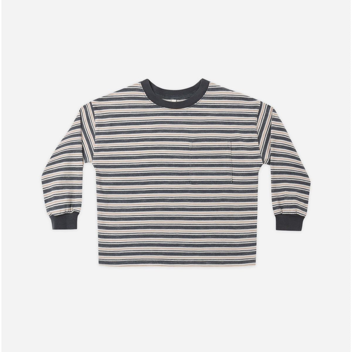 RELAXED LONG SLEEVE TEE BLUE STRIPE