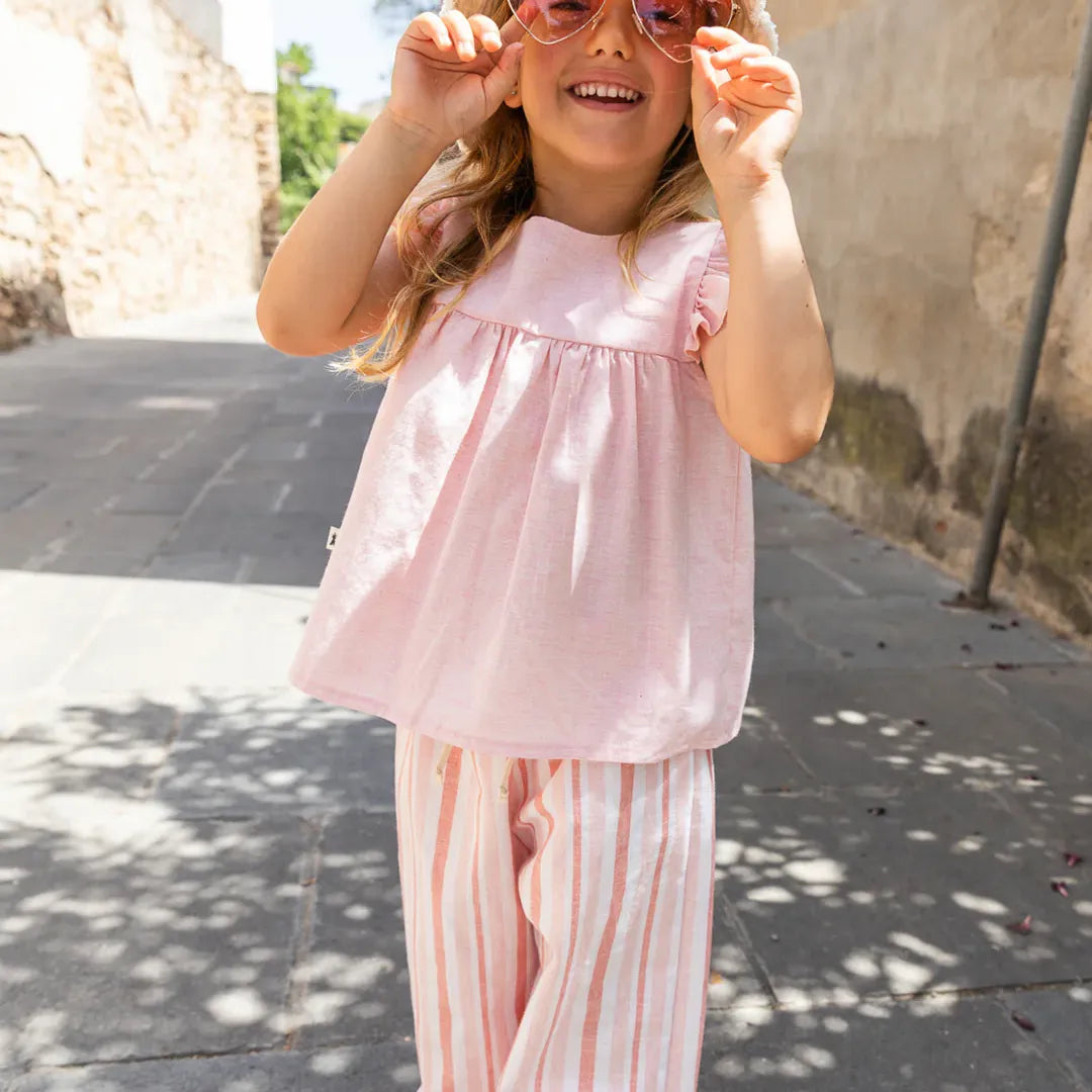 PINK STRIPE PANT