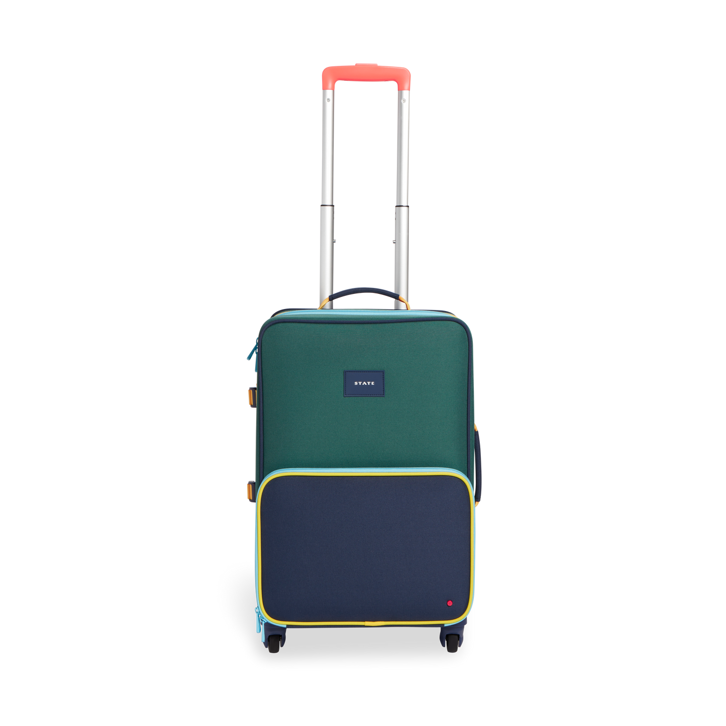 Logan Carry-On Suitcase - Green/Navy