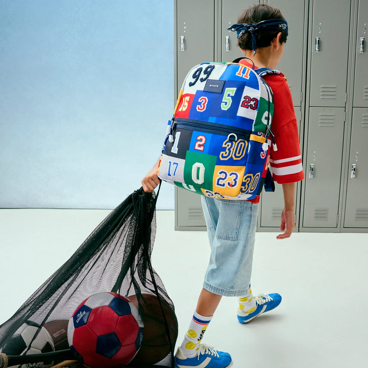 KANE DOUBLE POCKET BACKPACK || VARSITY