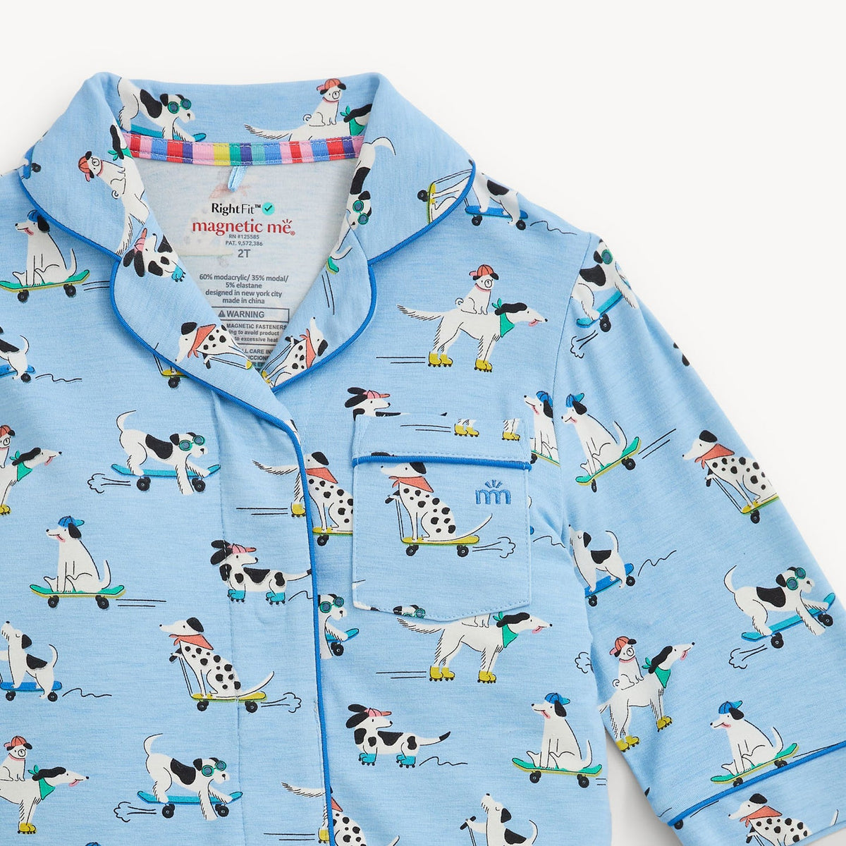 Ruff Riders RF L/S PJ Set w/ Piping detail