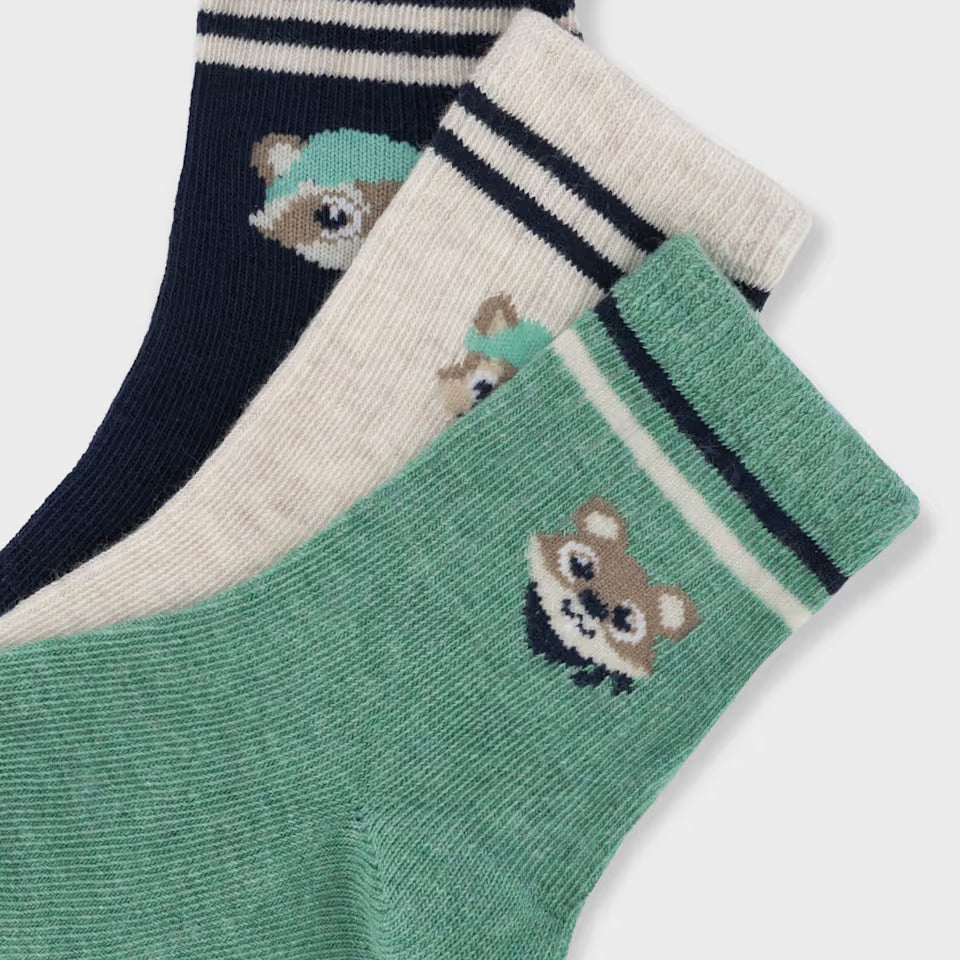 3-PACK STIPED SOCKS