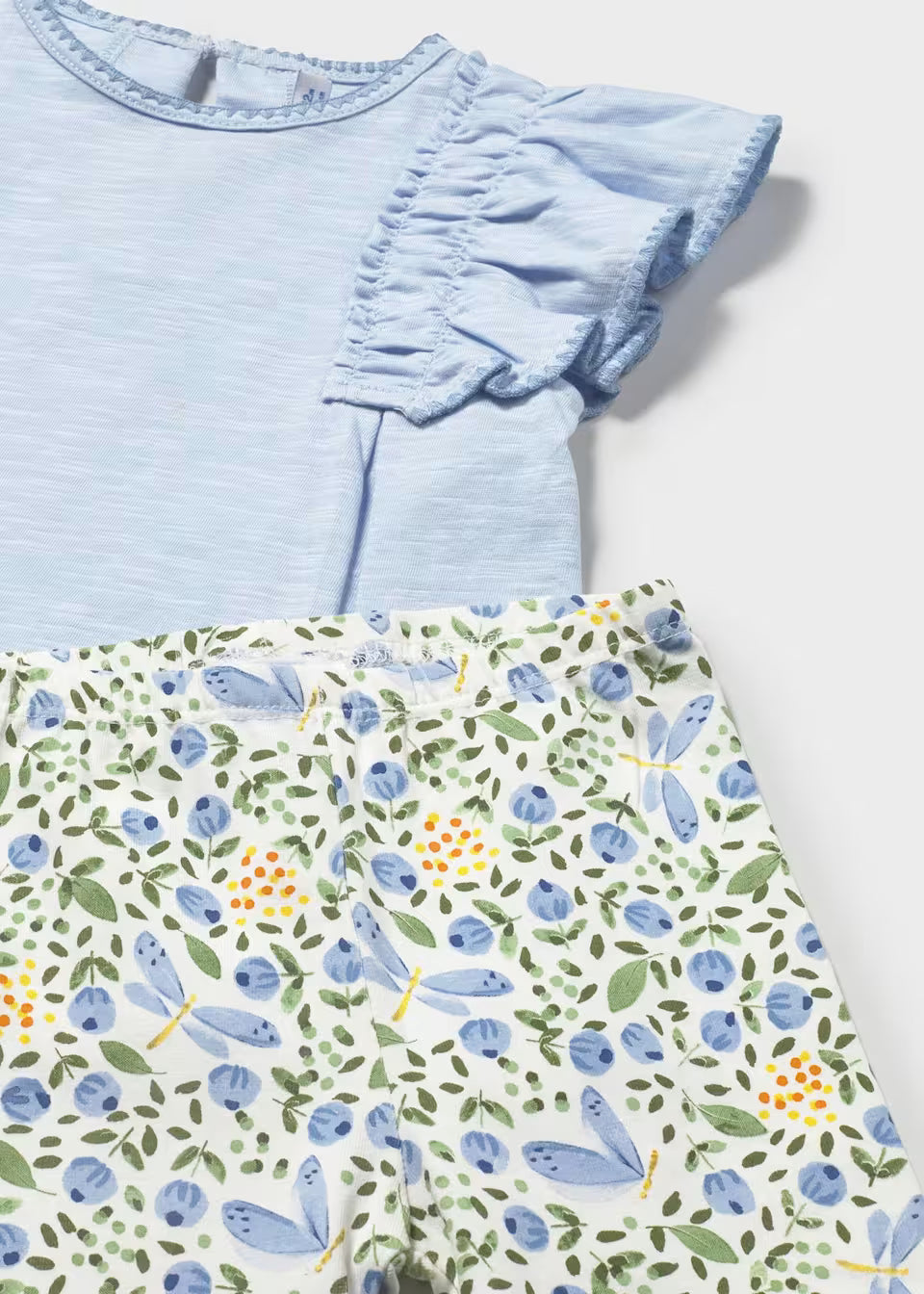 PRINTED LEGGINGS & SHIRT SET || SKY