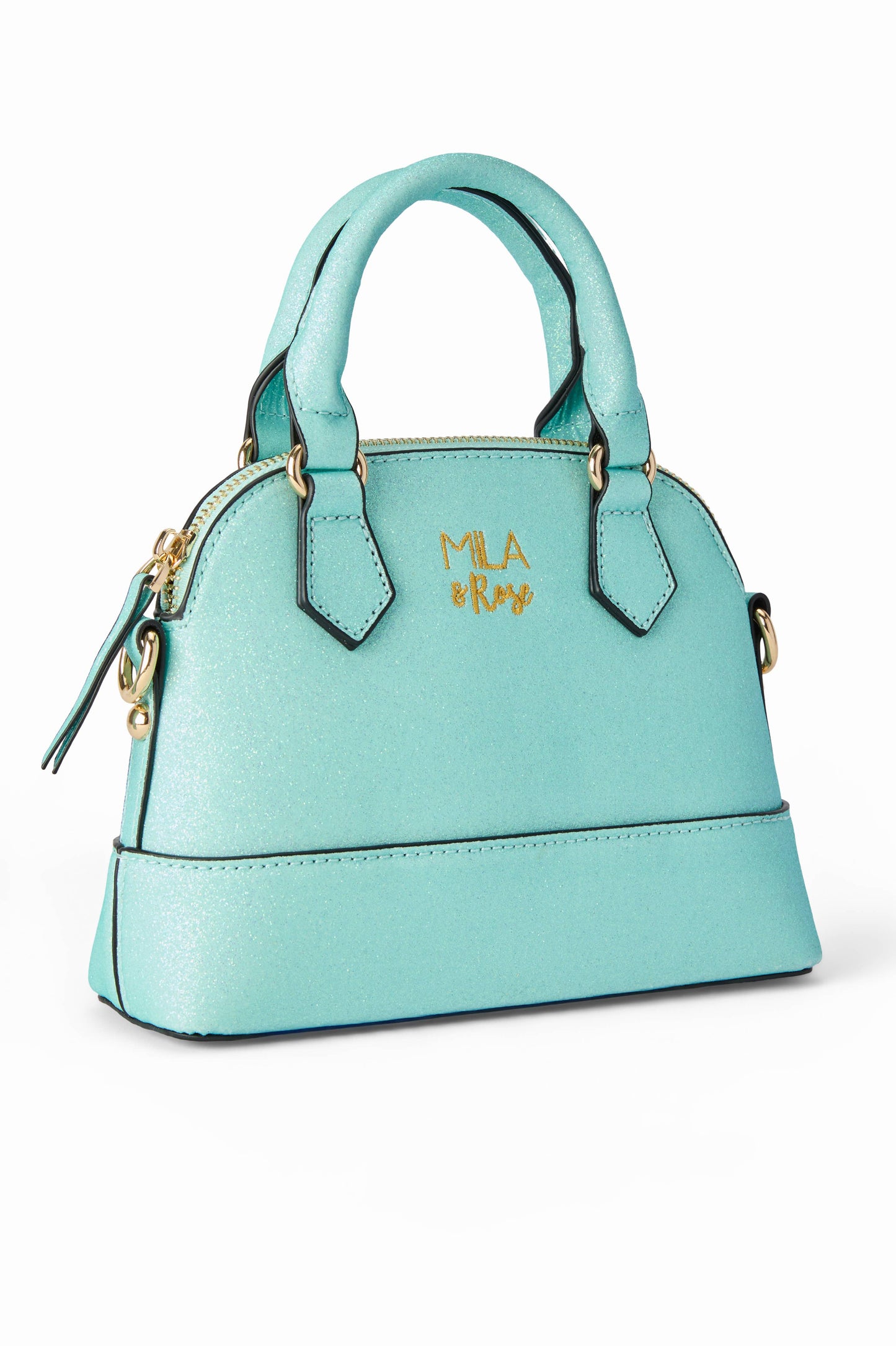 CROSSBODY PURSE || AQUA GLITTER