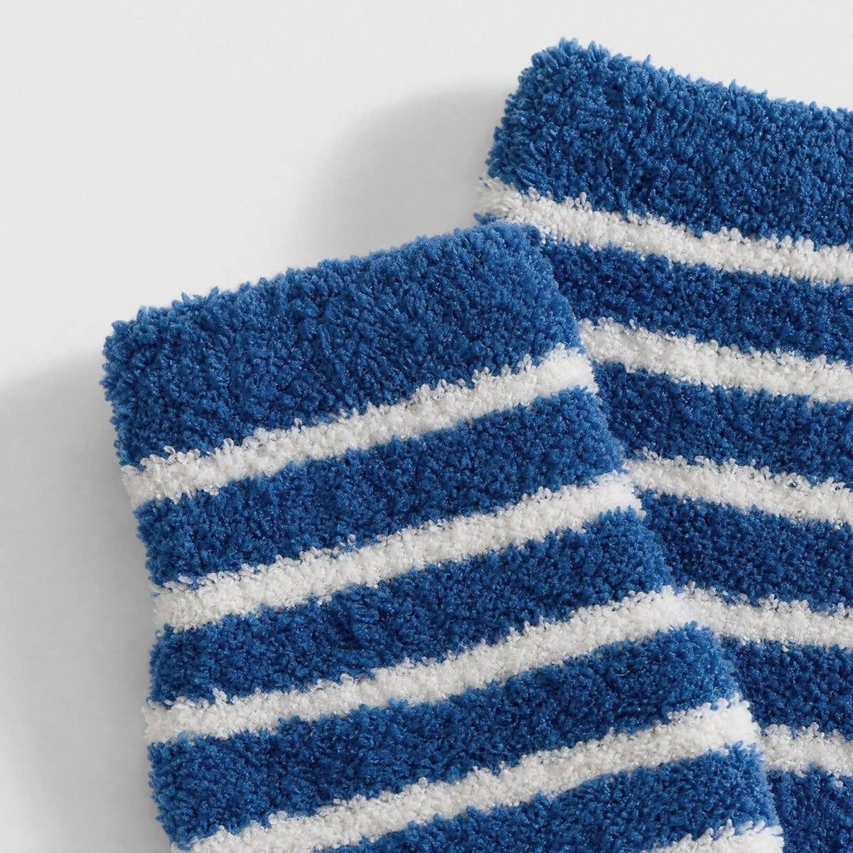 Coastal Americana Stripe Snug Socks: Blue - Off White / One Size