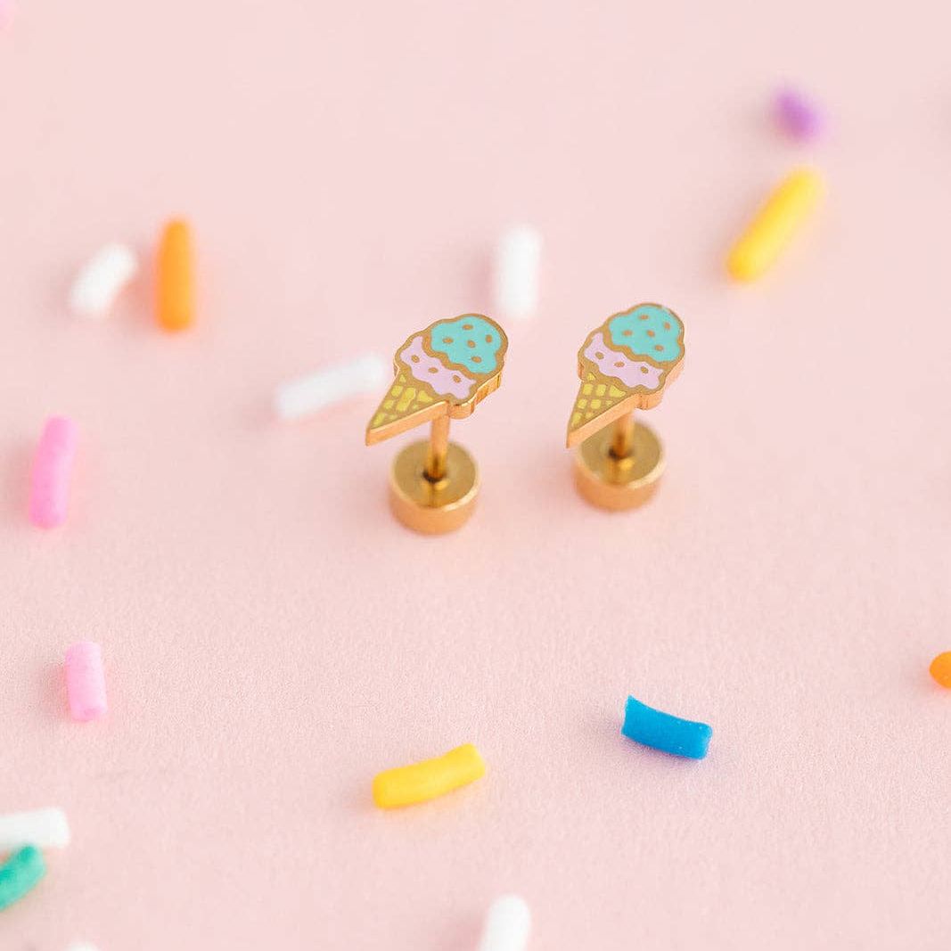 ICE CREAM STUD EARRINGS