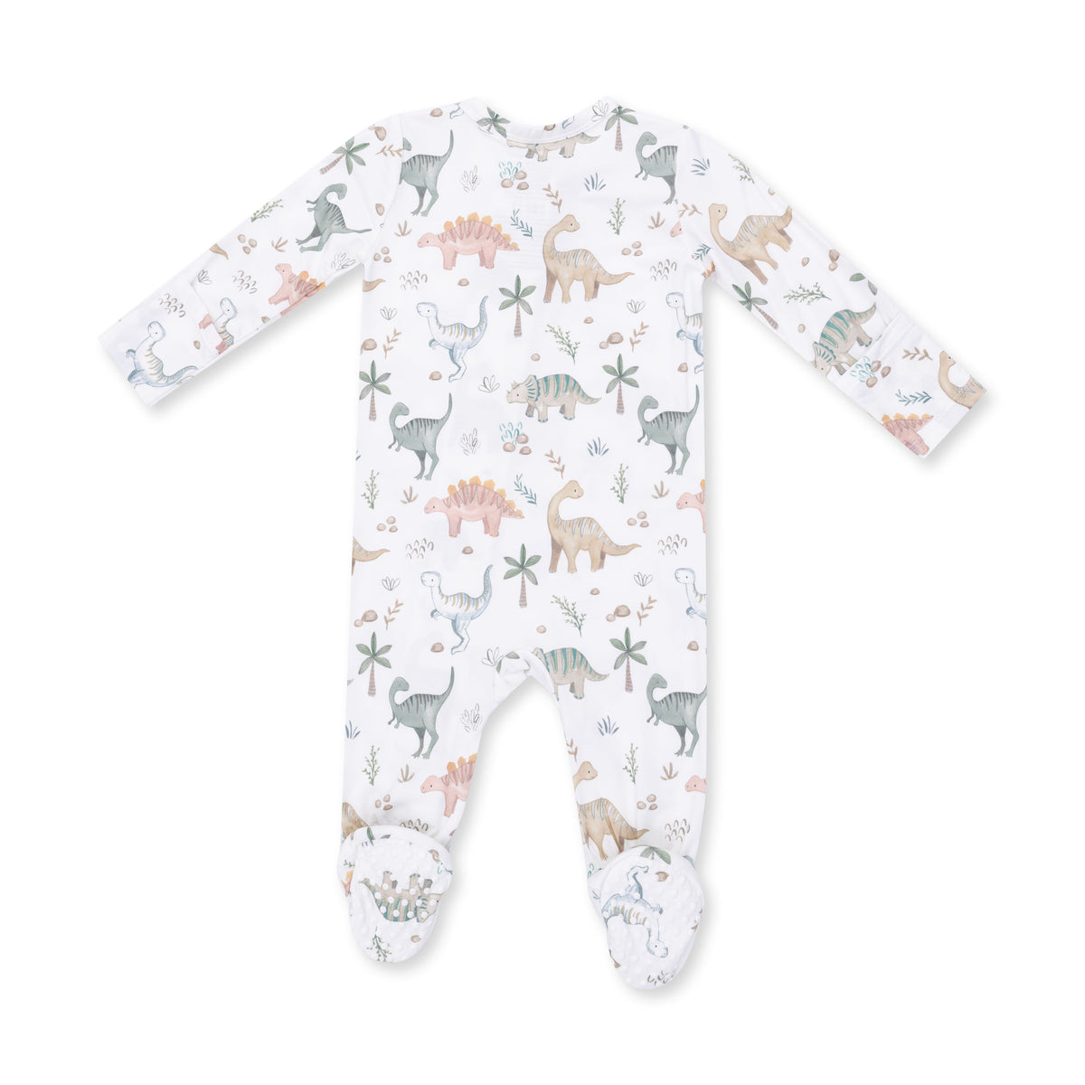 SWEET BABY DINOS 2 WAY ZIPPER FOOTIE
