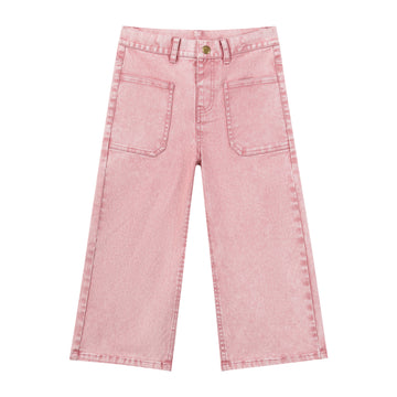 Dahlia Wide Leg Jeans in Rose