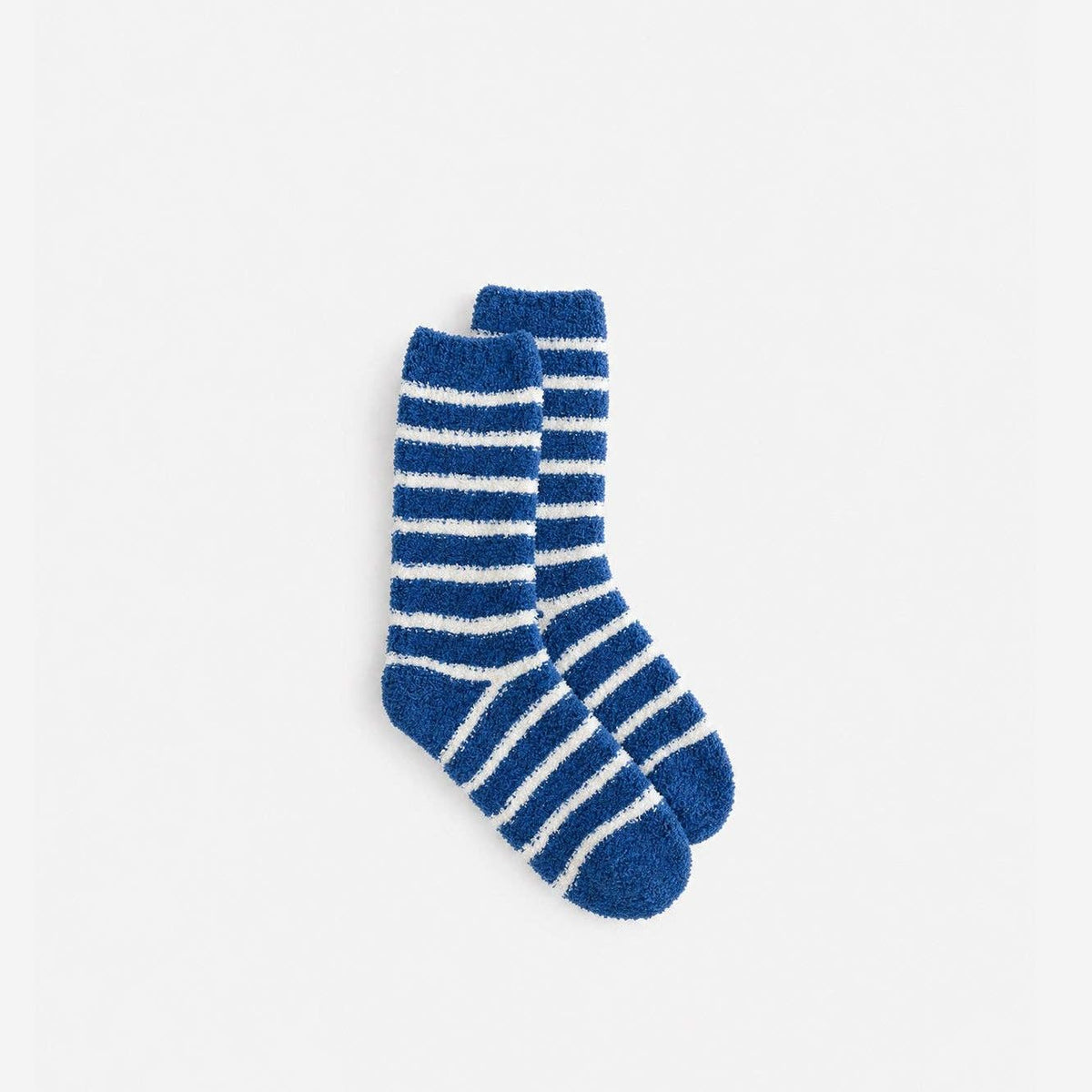 Coastal Americana Stripe Snug Socks: Blue - Off White / One Size