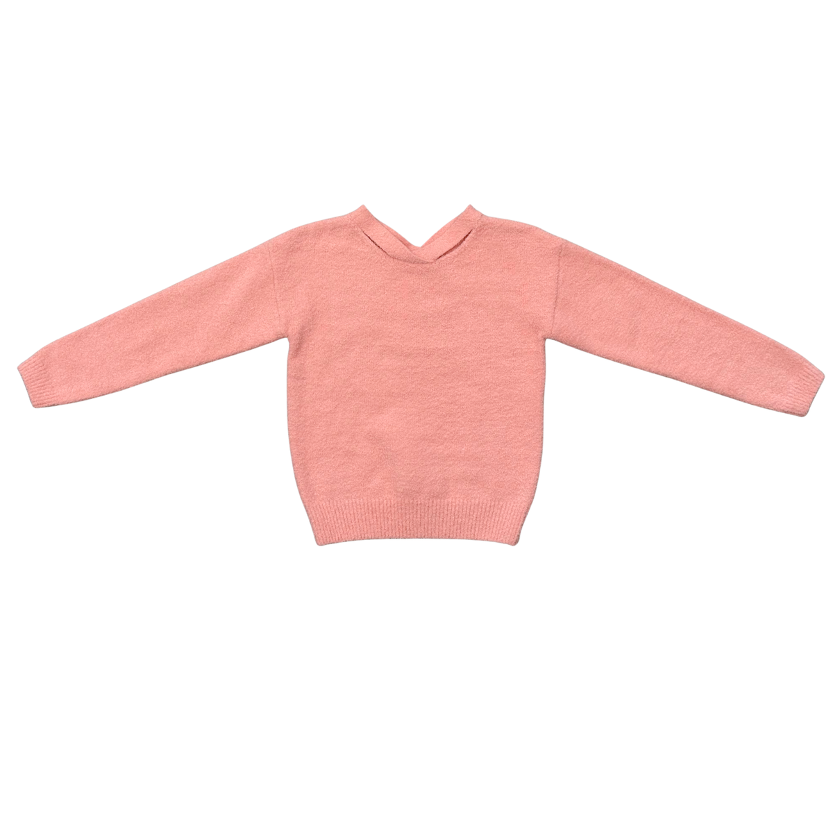 FUZZY KNIT SWEATER || PINK