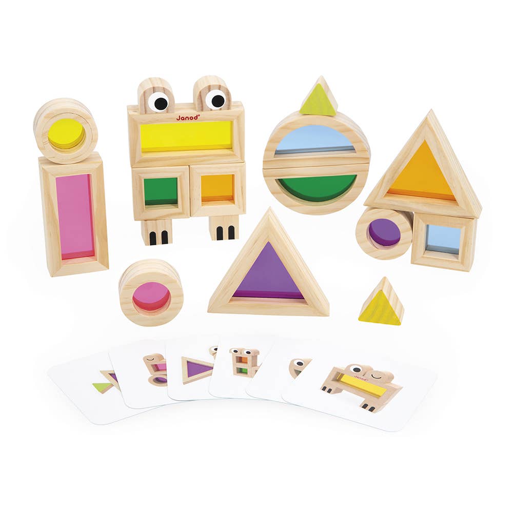 SENSORY TRANSLUCENT STACKING BLOCKS
