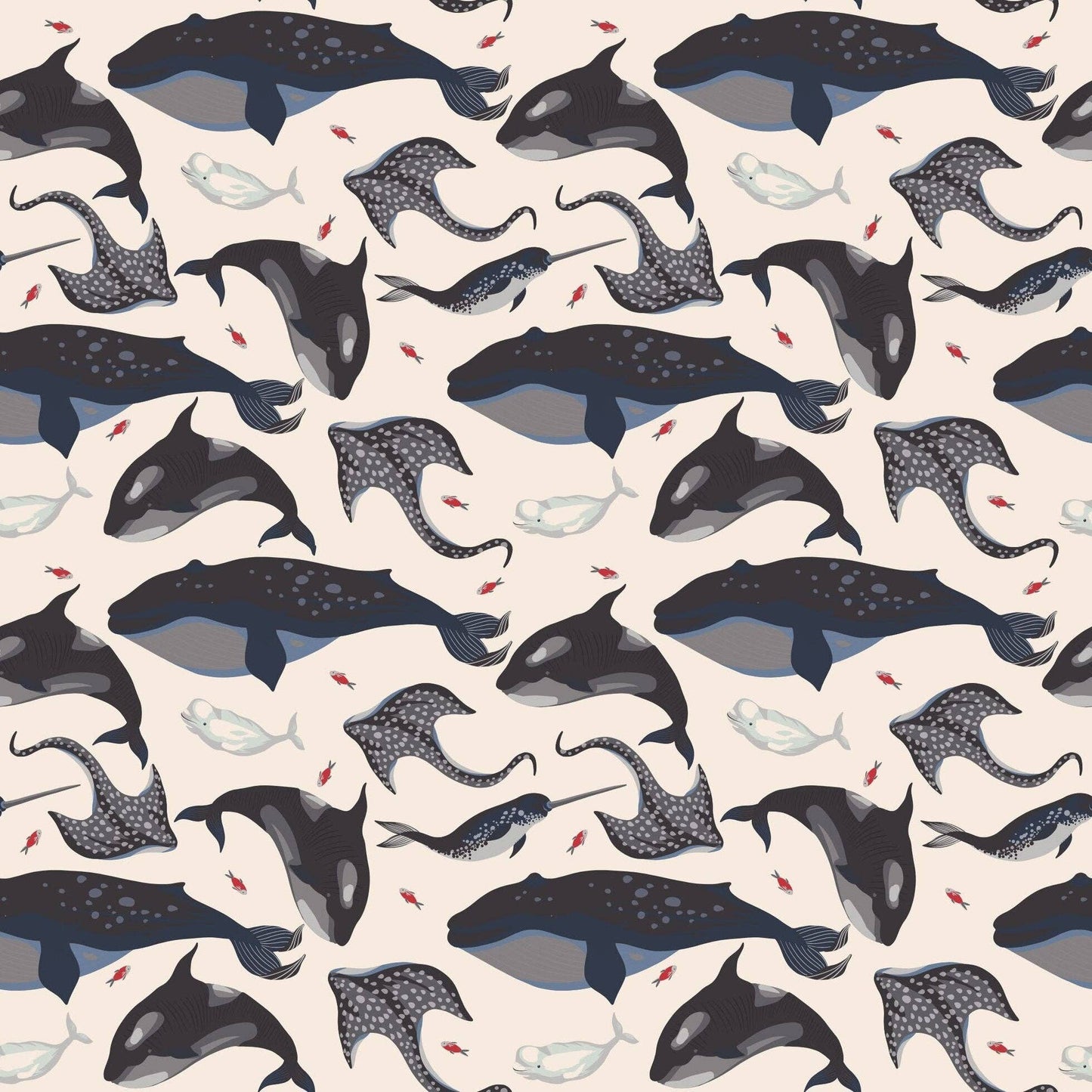 SWIRLY DRESS W/ CAP SLEEVE || A WHALE OF A TALE