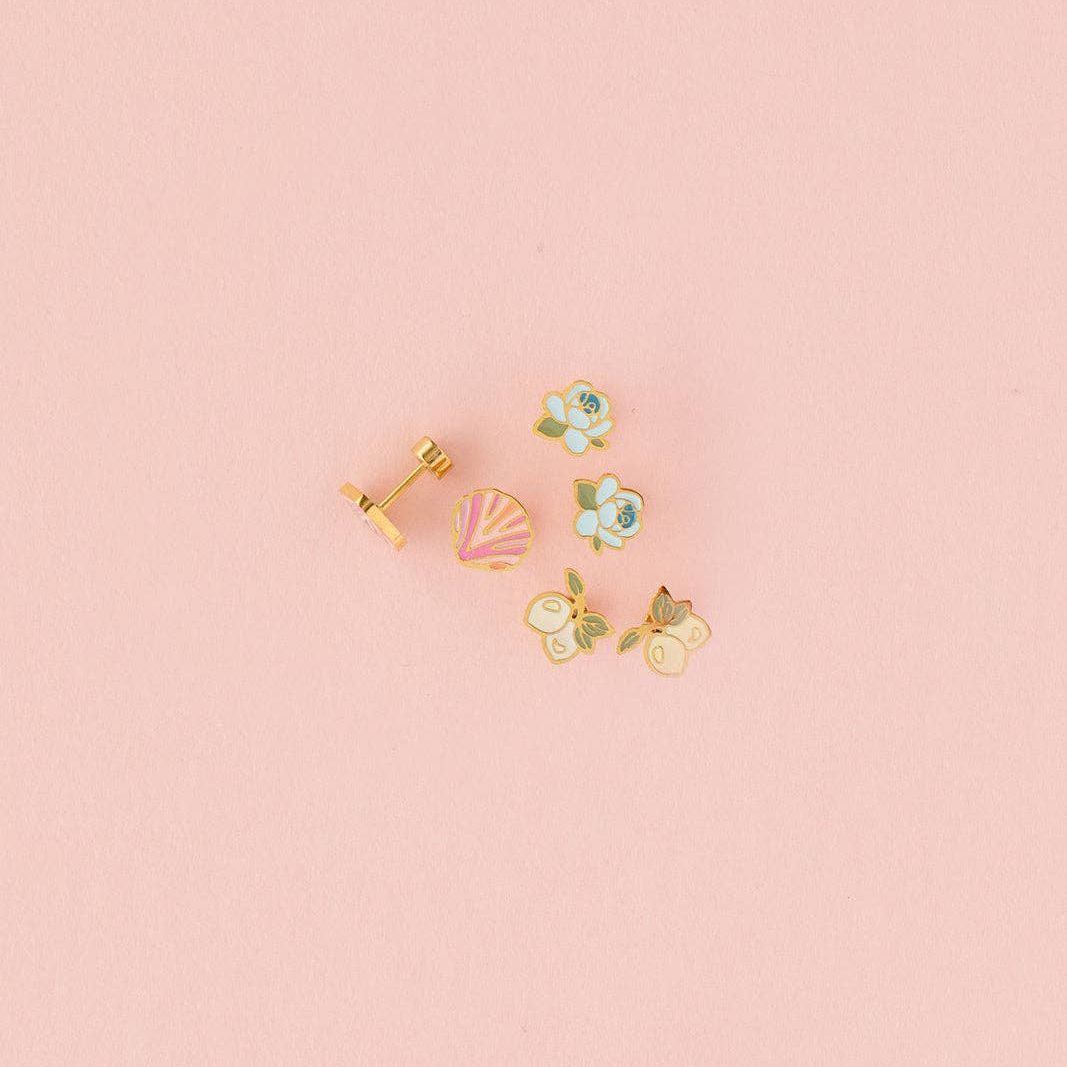 LEMON BUNCH STUD EARRINGS