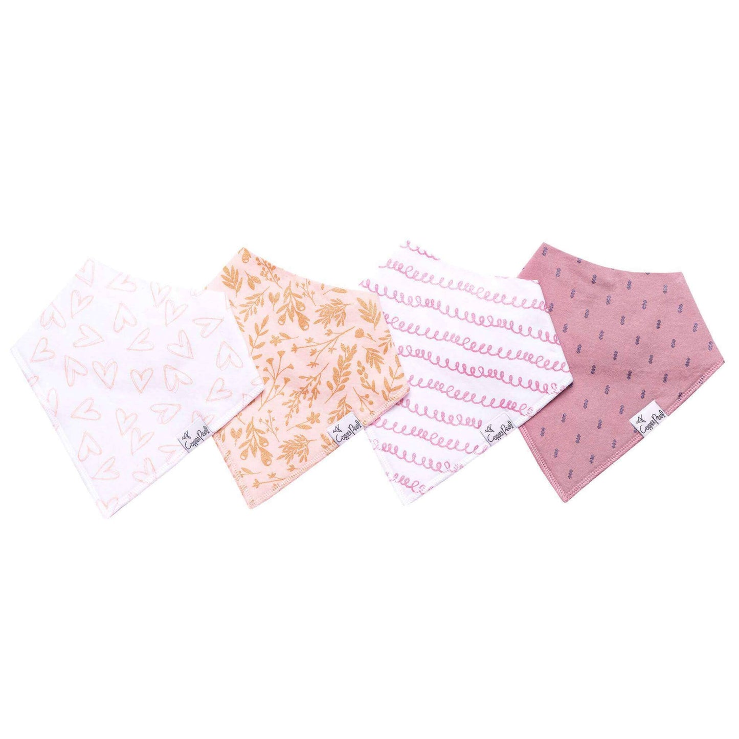 4 PACK BABY BANDANA BIBS || LOLA