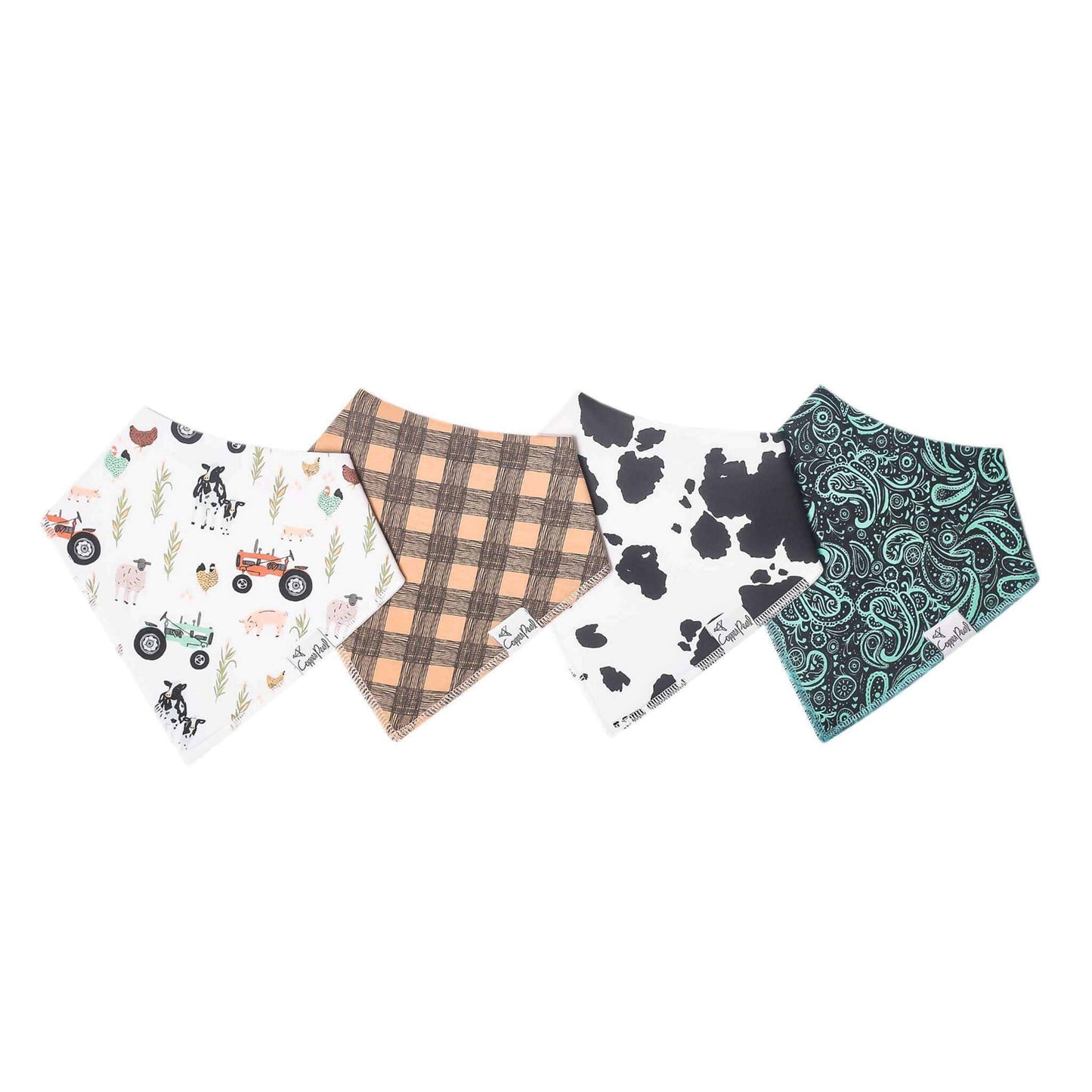 4 PACK BABY BANDANA BIBS || JO