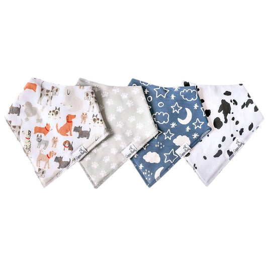 4 PACK BABY BANDANA BIBS || RUFUS