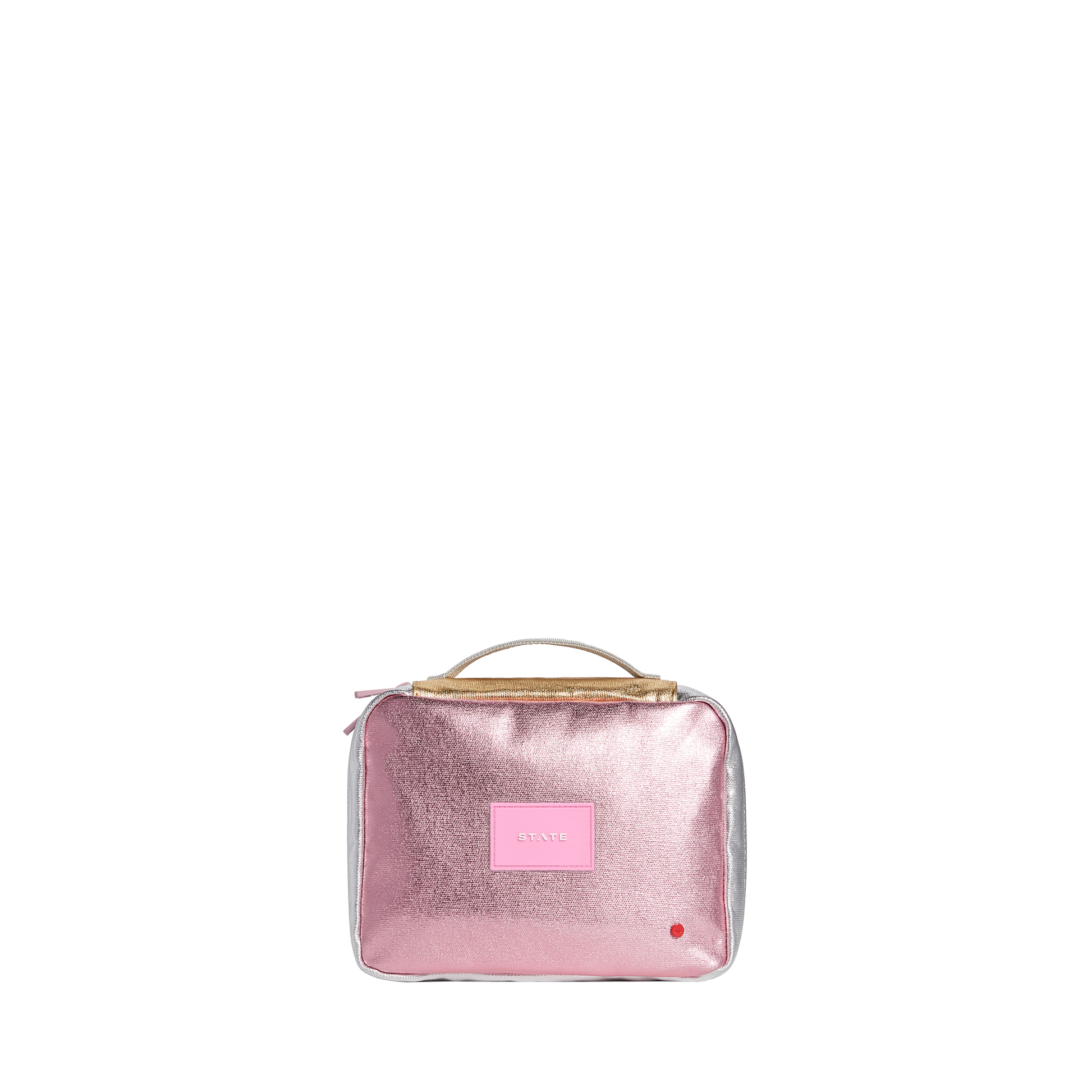 Bensen Toiletry Kit - Pink/Silver
