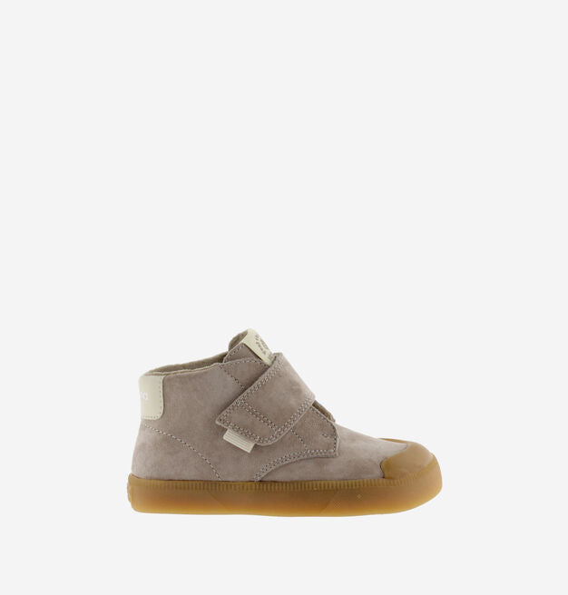 OLIVER BAREFOOT SUEDE ANKLE STRAP SNEAKERS || TAUPE