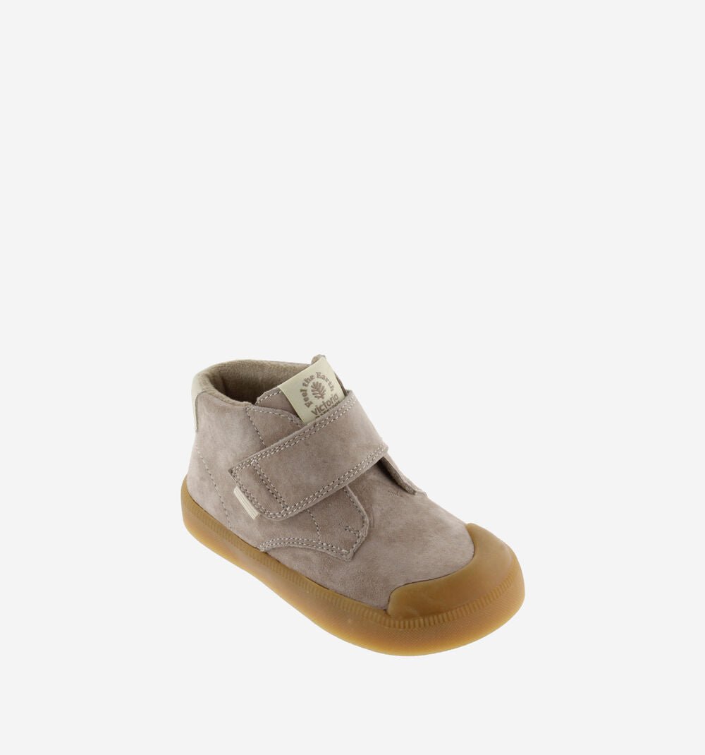 OLIVER BAREFOOT SUEDE ANKLE STRAP SNEAKERS || TAUPE