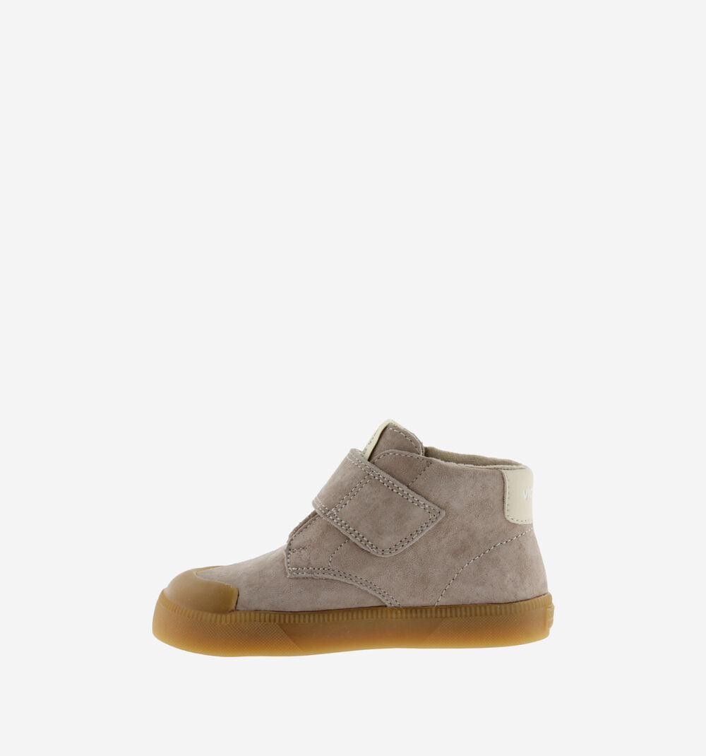 OLIVER BAREFOOT SUEDE ANKLE STRAP SNEAKERS || TAUPE