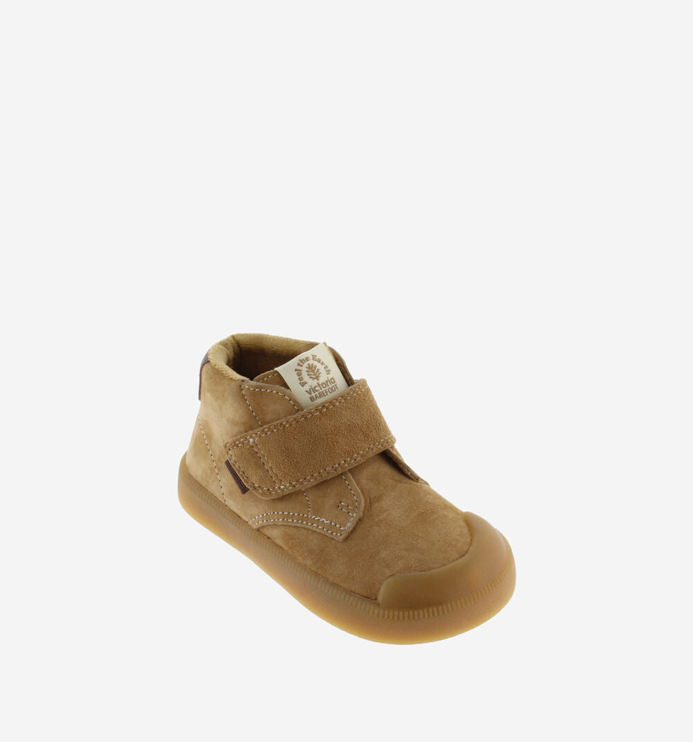 OLIVER BAREFOOT SUEDE ANKLE STRAP SNEAKERS || CAMEL