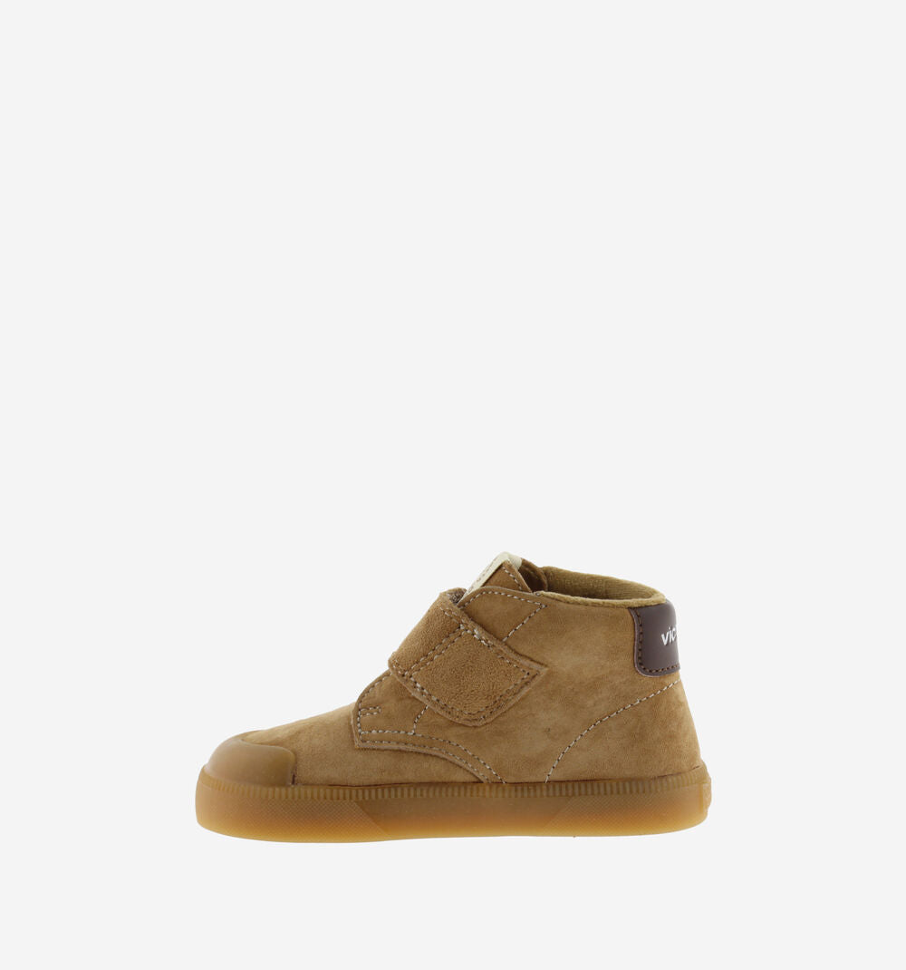 OLIVER BAREFOOT SUEDE ANKLE STRAP SNEAKERS || CAMEL