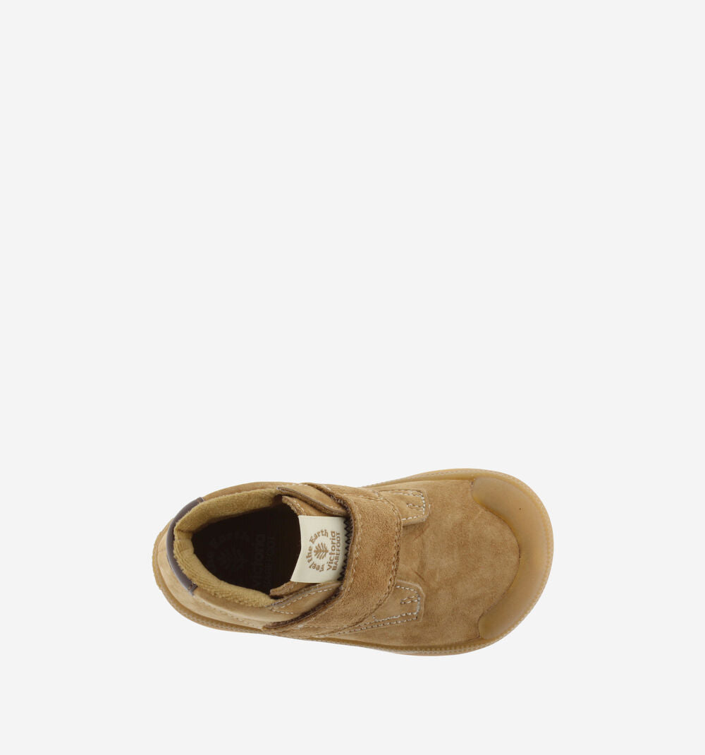 OLIVER BAREFOOT SUEDE ANKLE STRAP SNEAKERS || CAMEL