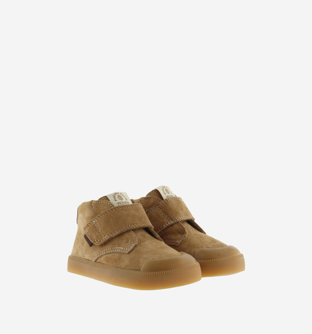 OLIVER BAREFOOT SUEDE ANKLE STRAP SNEAKERS || CAMEL