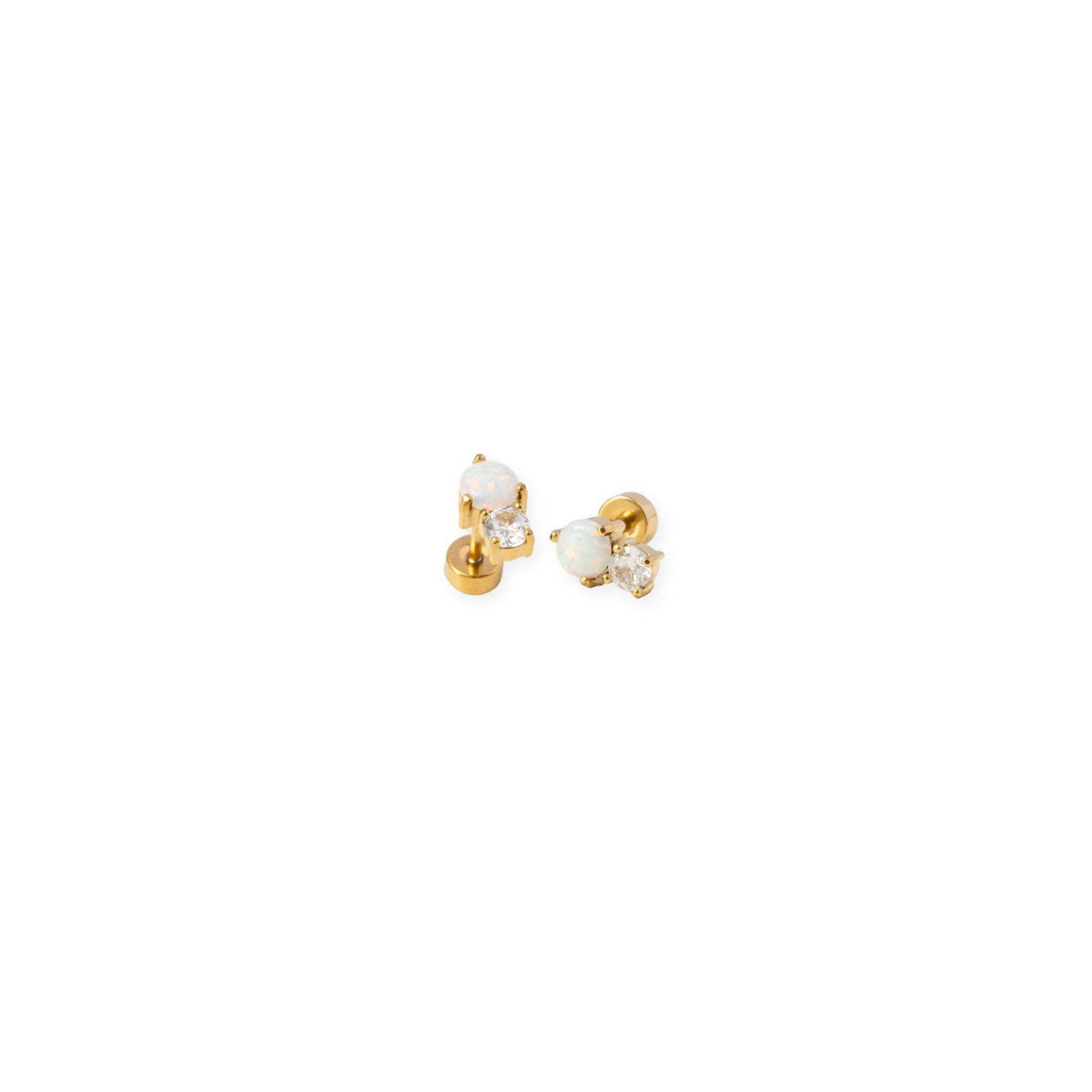 OPAL DUAL STUD EARRINGS