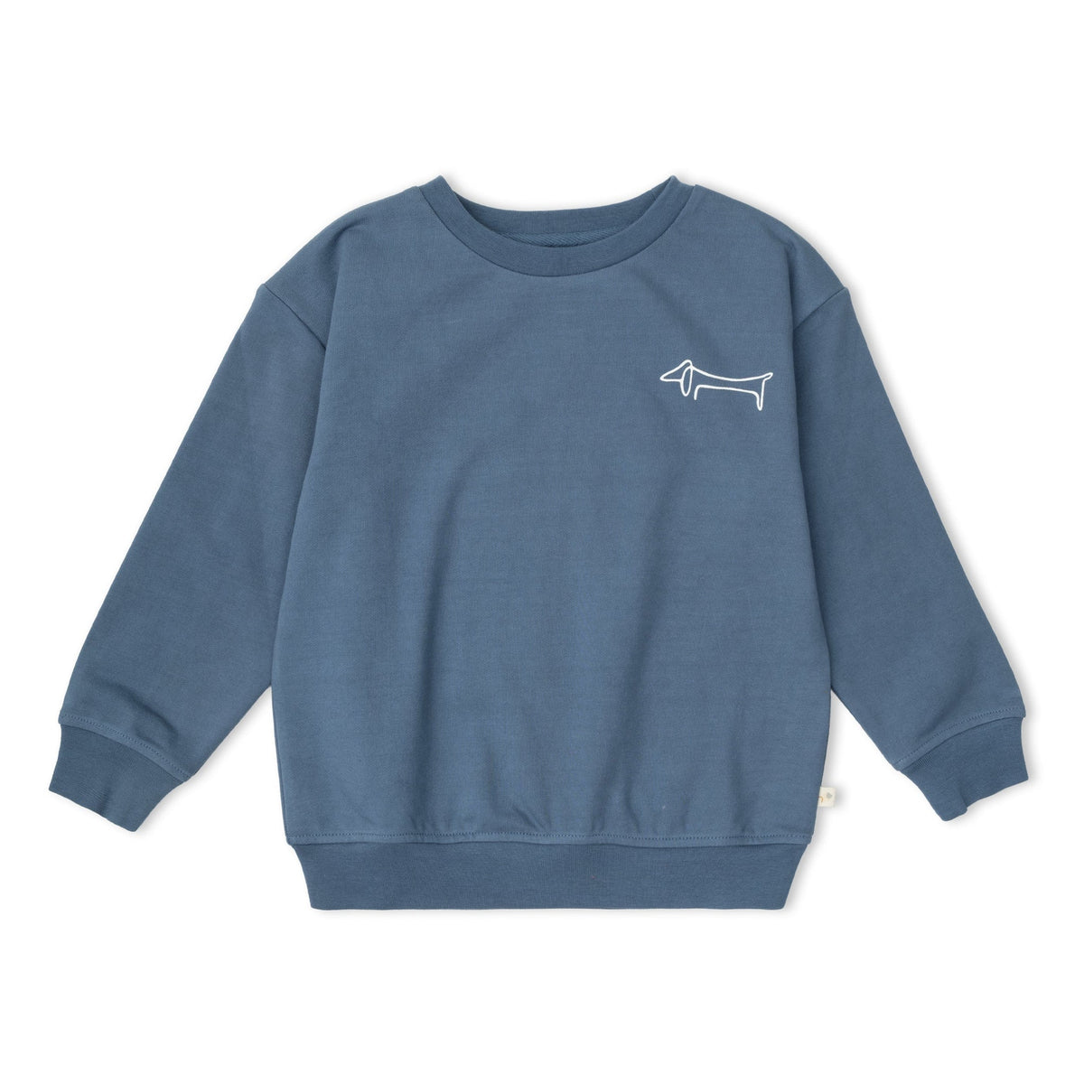 Organic Fleece Sweatshirt - Dachshund on model