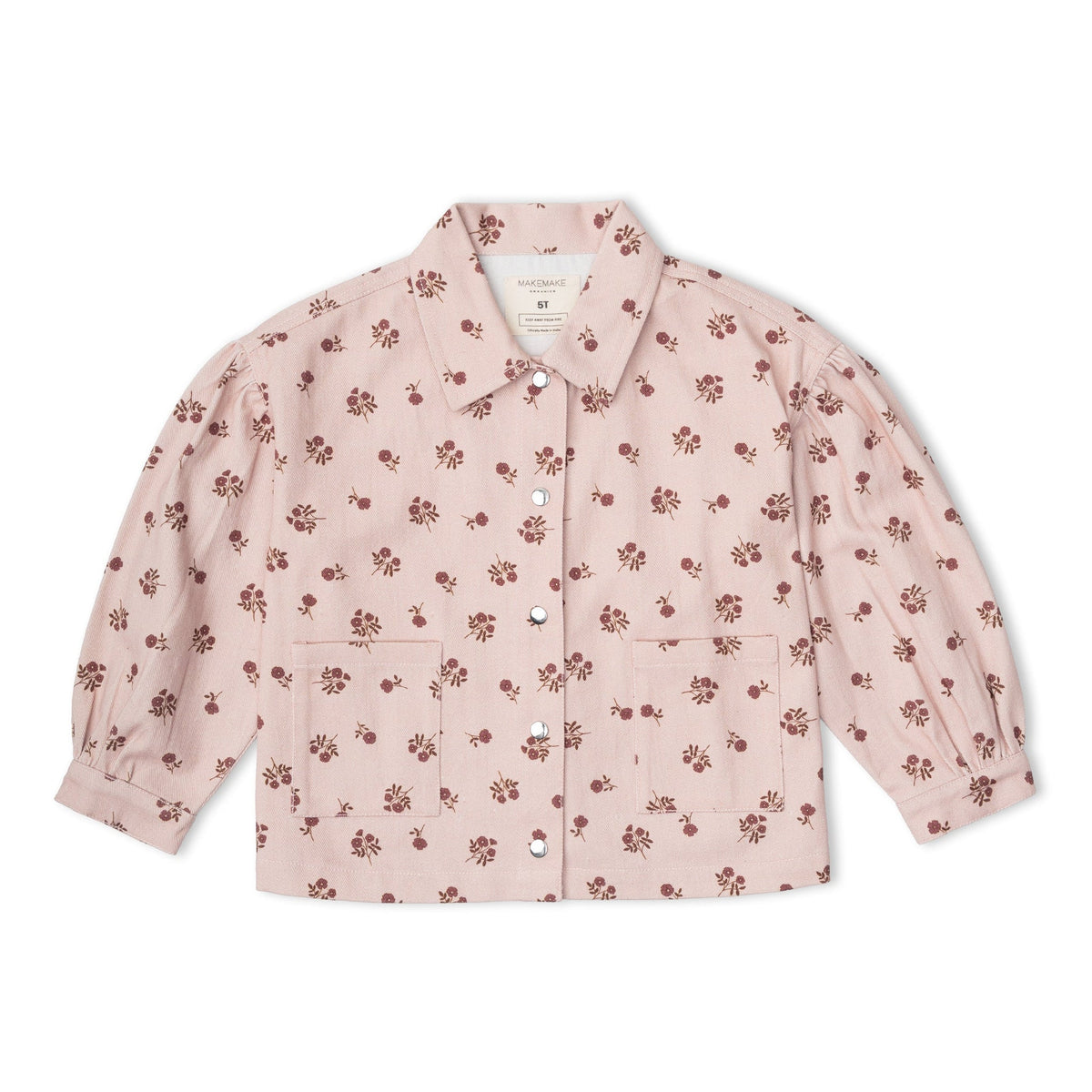 Organic Twill Jacket - Rosebud on model