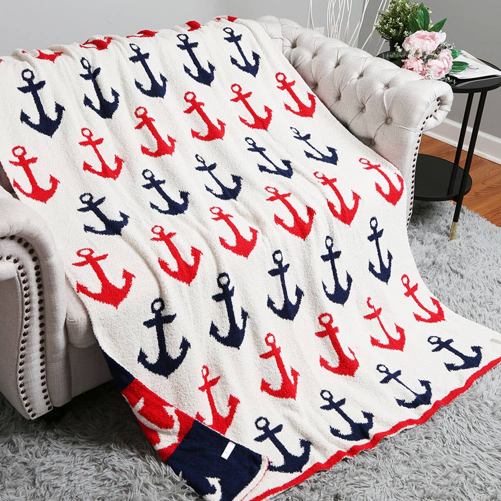 REVERSIBLE THROW BLANKET || CRAB