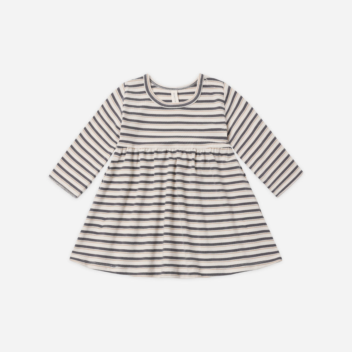 Long Sleeve Baby Dress Vintage Stripe