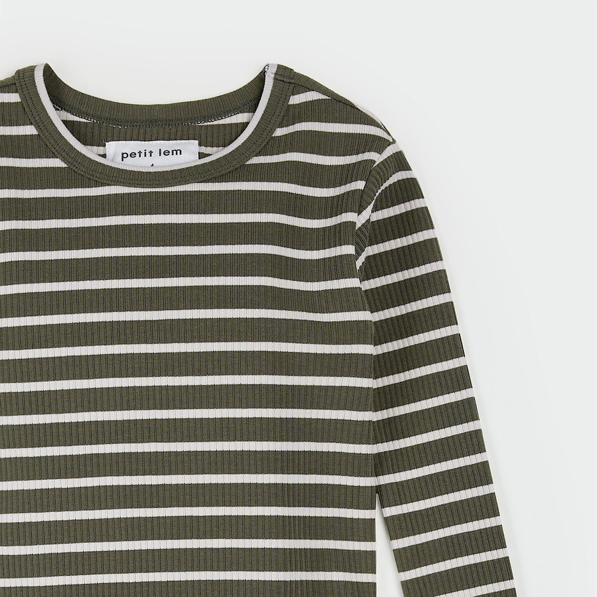 STRIPED MODAL RIB PJ SET || FARM GREEN