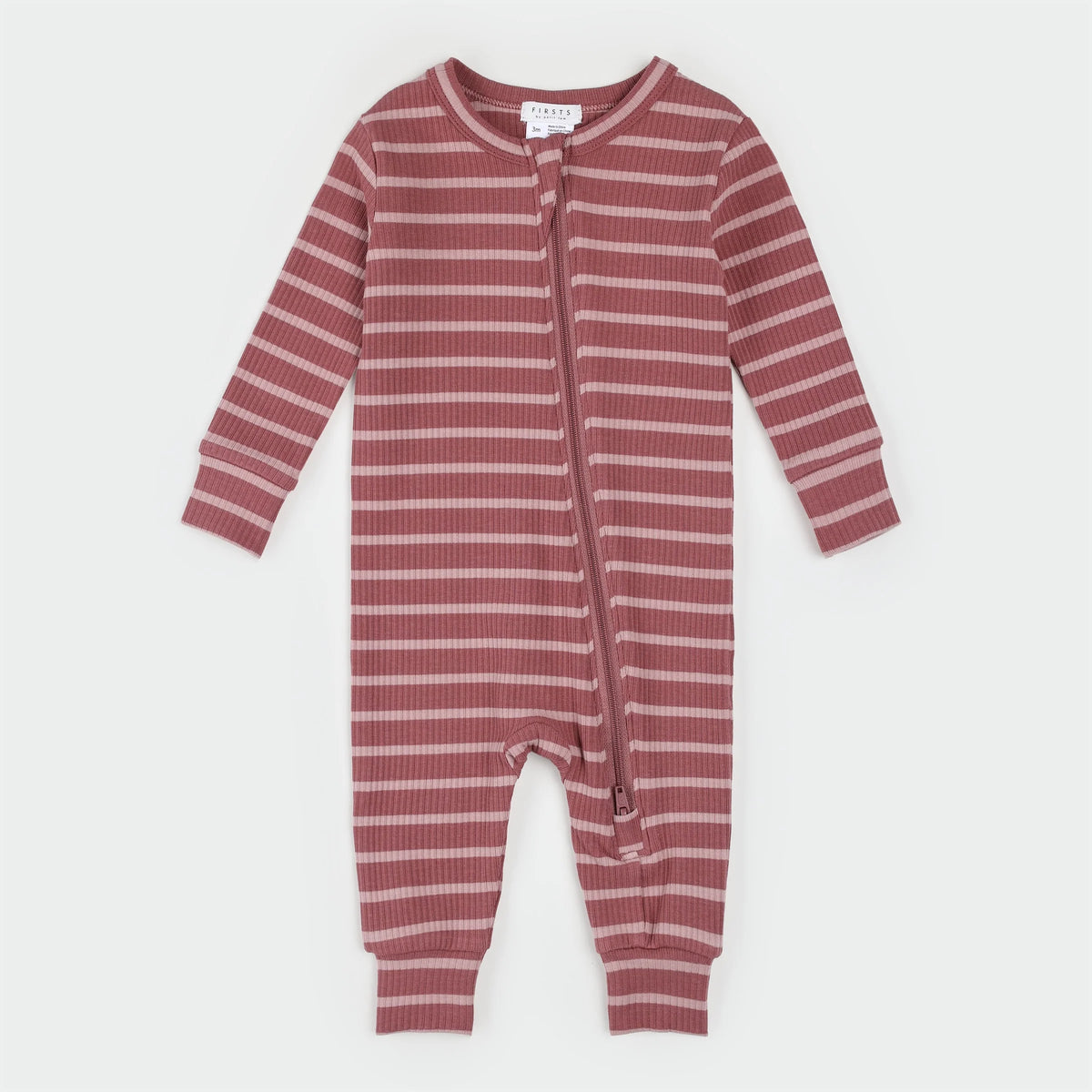 JAZZBERRY STRIPED MODAL RIB SLEEPER