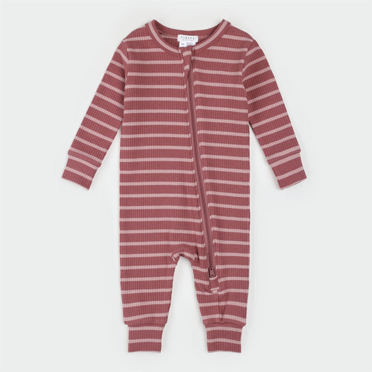 JAZZBERRY STRIPED MODAL RIB SLEEPER