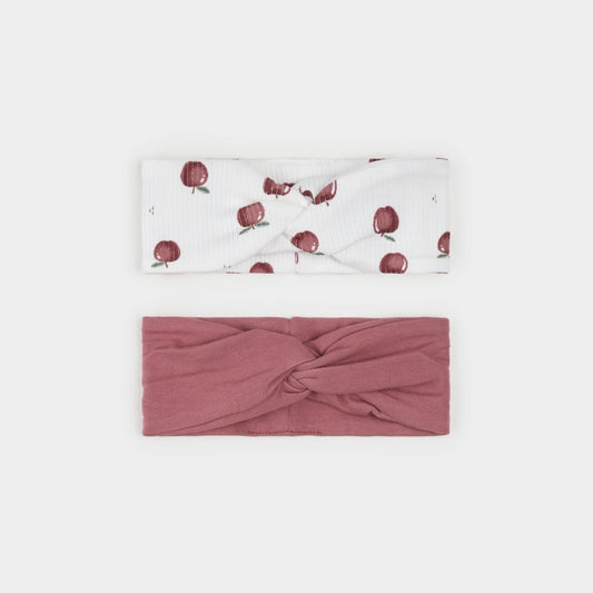2 PK KNIT HEADBANDS || APPLE & JAZZBERRY