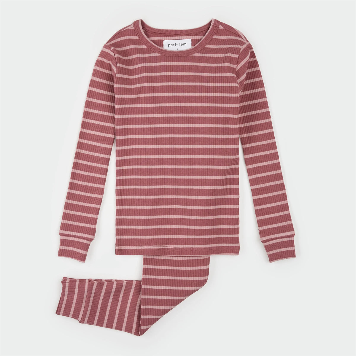 STRIPED MODAL RIB PJ SET || JAZZBERRY