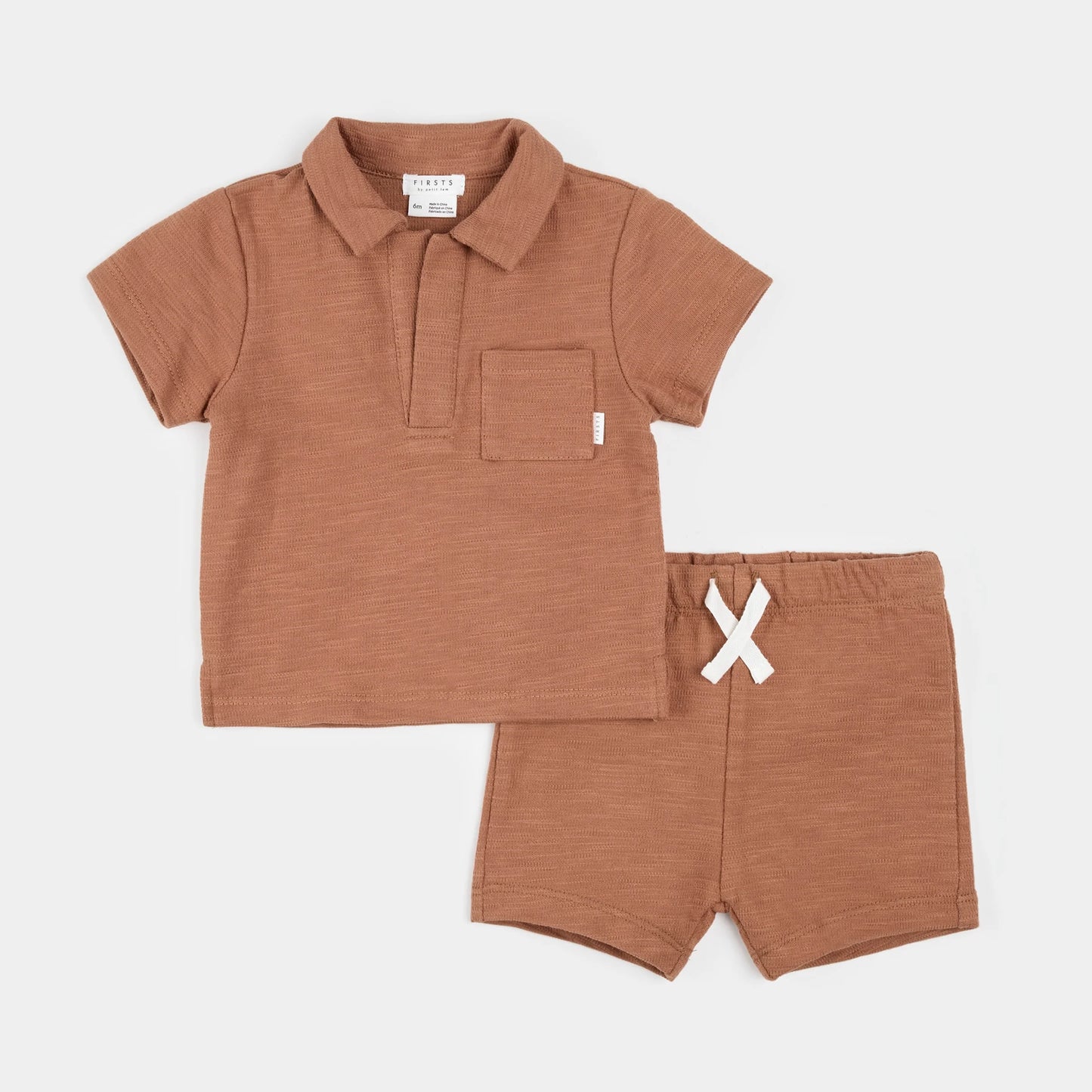 TERRY SHORT SET || BRICK